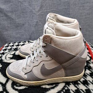 % Nike Dunk Sky High Canyon Grey Hidden Wedge Sneaker Women's 7.5 ( A3 )